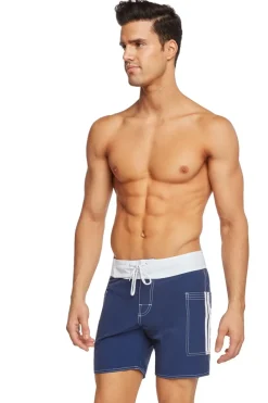 Sauvage Swimwear Banded Pocket Board - Navy
