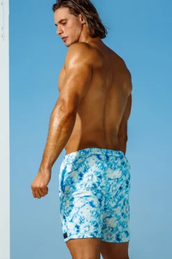 Sauvage Swimwear Blue Sunshine Pull-on Trunks