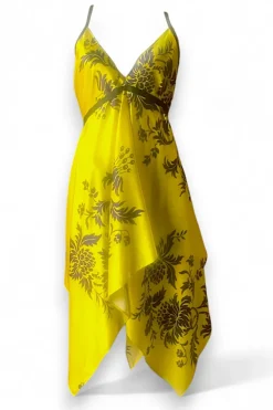 Women Sauvage Swimwear Designer Silk Dress- Leopard