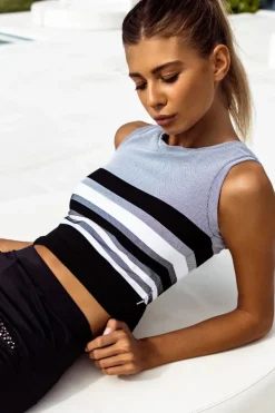 Women Sauvage Swimwear Fiona Stripe Tee