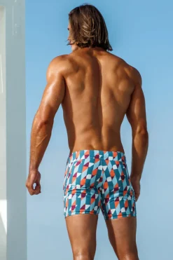 Sauvage Swimwear Mid Century Blue Board