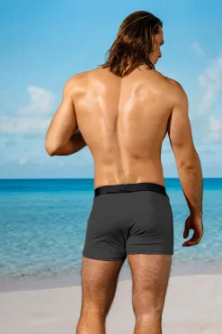 Sauvage Swimwear Retro Lycra Swimmer - Charcoal/Blk
