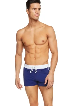 Sauvage Swimwear Retro Lycra Swimmer - Navy