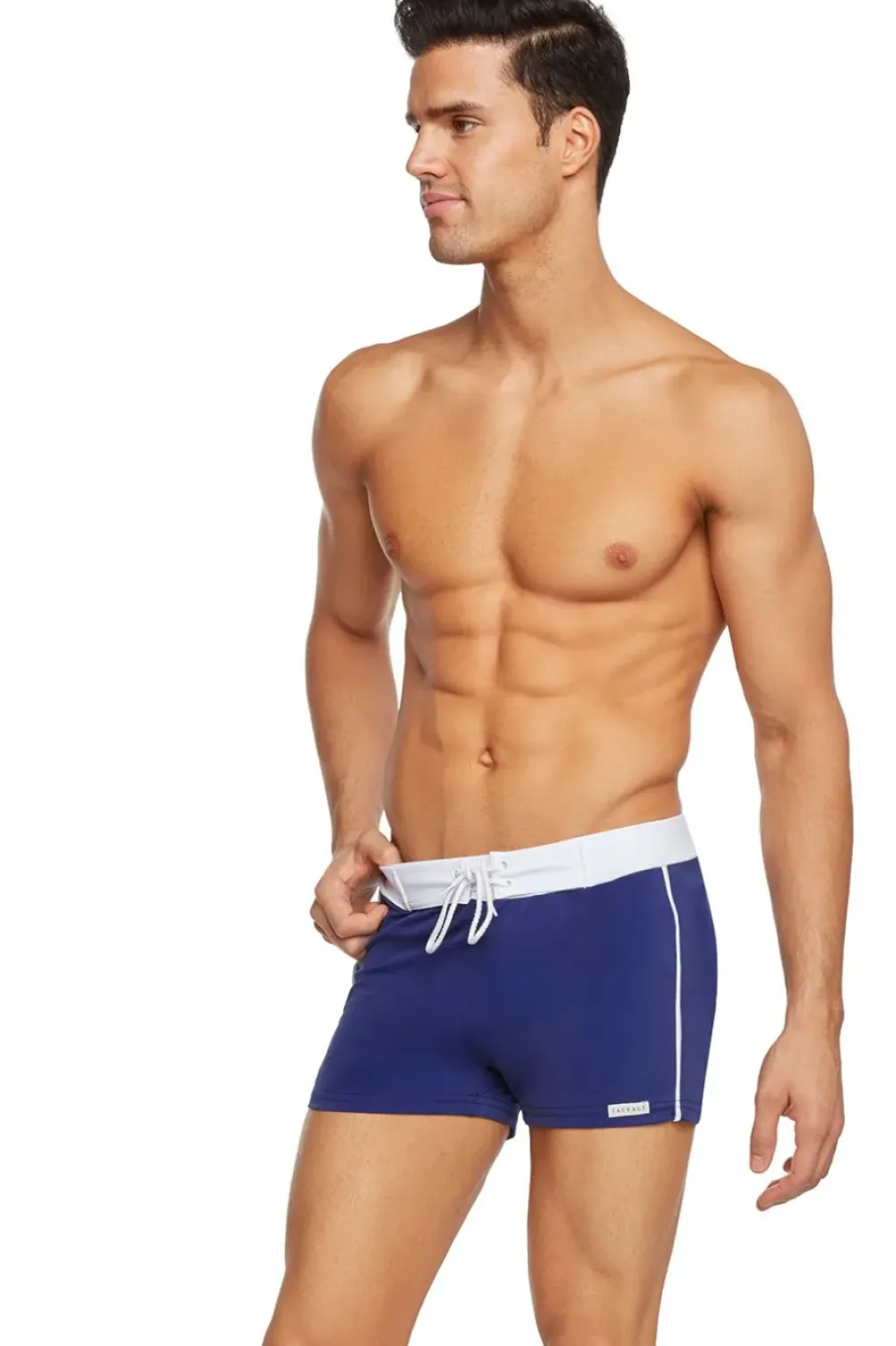 Sauvage Swimwear Retro Lycra Swimmer - Red