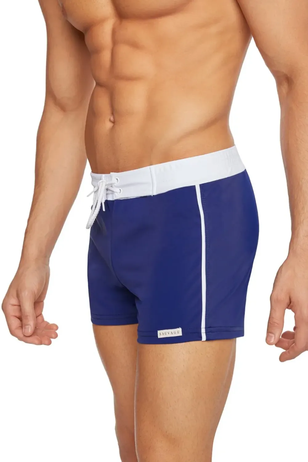 Sauvage Swimwear Retro Lycra Swimmer - Red