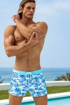 Sauvage Swimwear Sky Hawaii Retro Lycra Swimmer
