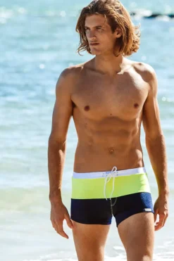 Sauvage Swimwear Splice Riviera - Navy/Lime
