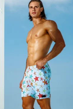 Sauvage Swimwear Starfish Midlength Pull-on Trunks