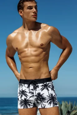 Sauvage Swimwear White Varenna Retro Lycra Swimmer
